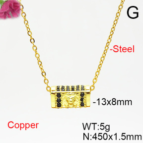 Fashion Copper Necklace  F6N403807bblo-L035