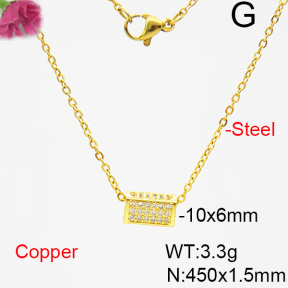 Fashion Copper Necklace  F6N403808bbln-L035