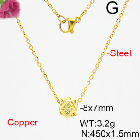 Fashion Copper Necklace  F6N403812vbll-L035