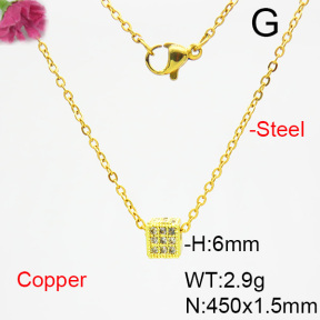 Fashion Copper Necklace  F6N403813ablb-L035