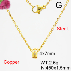 Fashion Copper Necklace  F6N403814aakk-L035