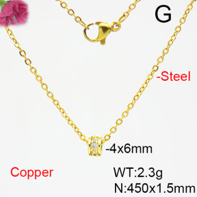 Fashion Copper Necklace  F6N403815aakl-L035