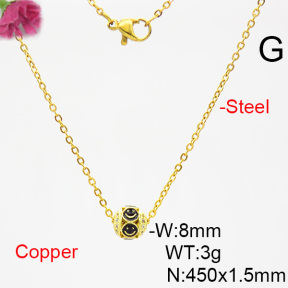 Fashion Copper Necklace  F6N403824bblj-L035