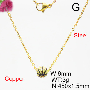 Fashion Copper Necklace  F6N403828ablh-L035