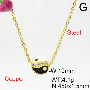 Fashion Copper Necklace  F6N403829bbln-L035
