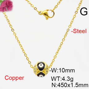 Fashion Copper Necklace  F6N403831bblo-L035