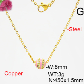 Fashion Copper Necklace  F6N403833bblj-L035