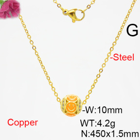 Fashion Copper Necklace  F6N403835vbll-L035