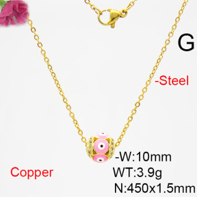 Fashion Copper Necklace  F6N403836bblo-L035