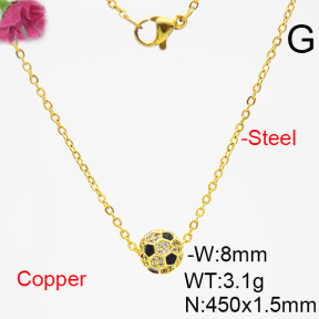 Fashion Copper Necklace  F6N403842bamn-L035