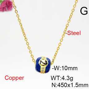 Fashion Copper Necklace  F6N403845bblj-L035