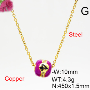 Fashion Copper Necklace  F6N403847bblj-L035