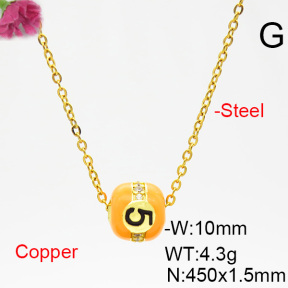 Fashion Copper Necklace  F6N403848bblj-L035
