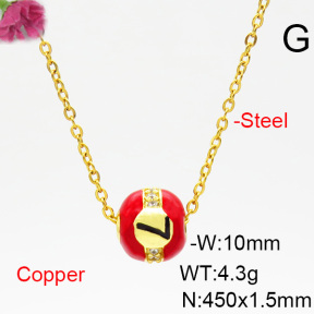 Fashion Copper Necklace  F6N403850bblj-L035