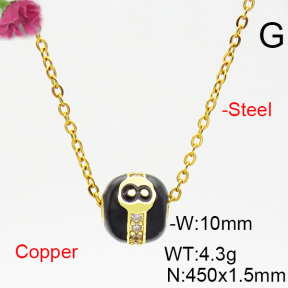 Fashion Copper Necklace  F6N403851bblj-L035