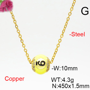 Fashion Copper Necklace  F6N403852bblj-L035