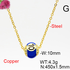 Fashion Copper Necklace  F6N403853bvlm-L035