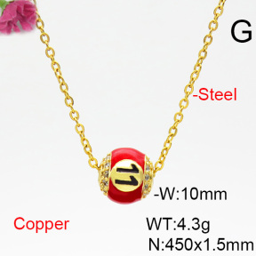 Fashion Copper Necklace  F6N403854bvlm-L035