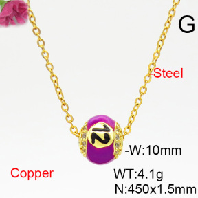 Fashion Copper Necklace  F6N403855bvlm-L035