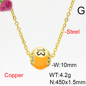 Fashion Copper Necklace  F6N403856bvlm-L035