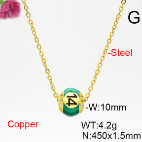 Fashion Copper Necklace  F6N403857bvlm-L035