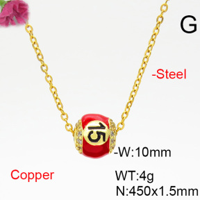 Fashion Copper Necklace  F6N403858bvlm-L035