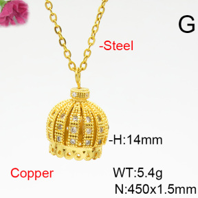 Fashion Copper Necklace  F6N403860bblj-L035