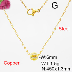 Fashion Copper Necklace  F6N403863bblj-L035
