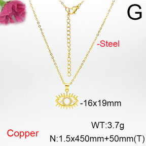 Fashion Copper Necklace  F6N404208vbmb-L035
