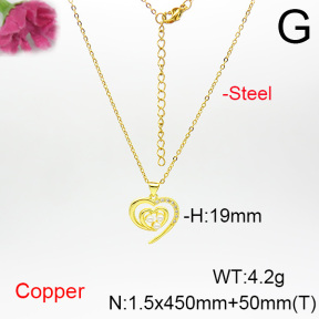 Fashion Copper Necklace  F6N404210vbmb-L035