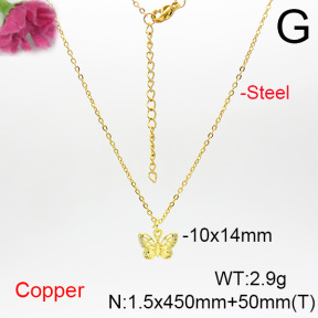 Fashion Copper Necklace  F6N404213ablb-L035