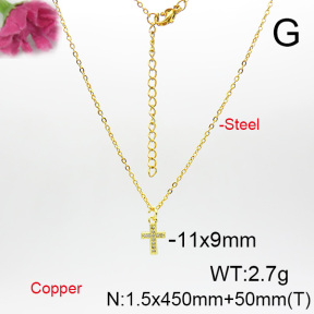 Fashion Copper Necklace  F6N404217aakl-L035
