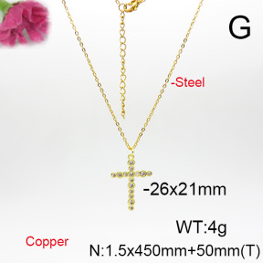 Fashion Copper Necklace  F6N404218vbmb-L035