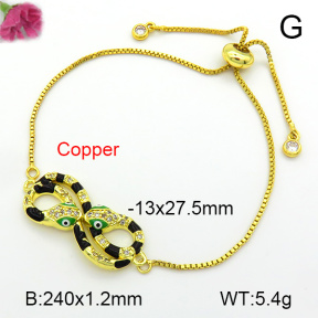 Fashion Copper Bracelet  F7B300790bbov-L035