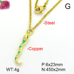 Fashion Copper Necklace  F7N300392vbmb-L035