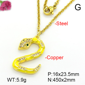 Fashion Copper Necklace  F7N300393bbml-L035