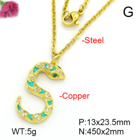 Fashion Copper Necklace  F7N300396vbnb-L035