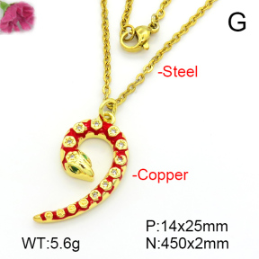 Fashion Copper Necklace  F7N300400bbml-L035