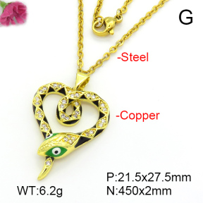 Fashion Copper Necklace  F7N300401vbnb-L035