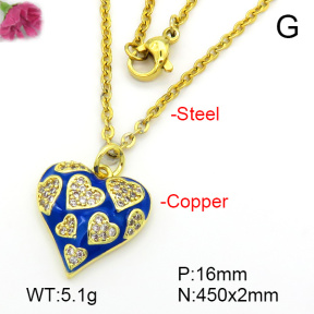 Fashion Copper Necklace  F7N300407vbnb-L035