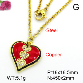 Fashion Copper Necklace  F7N300409bbml-L035