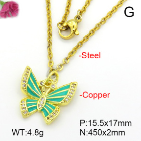 Fashion Copper Necklace  F7N300414bbml-L035