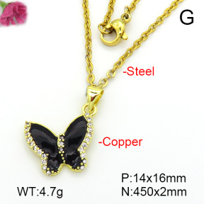 Fashion Copper Necklace  F7N300415bbml-L035