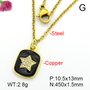 Fashion Copper Necklace  F7N300429vbll-L035