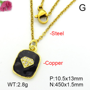 Fashion Copper Necklace  F7N300430vbll-L035