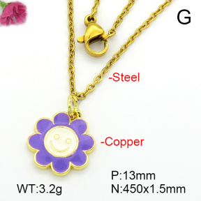 Fashion Copper Necklace  F7N300433ablb-L035