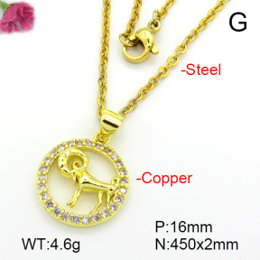 Fashion Copper Necklace  F7N401613vbll-L035
