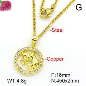 Fashion Copper Necklace  F7N401614vbll-L035