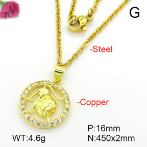 Fashion Copper Necklace  F7N401616vbll-L035