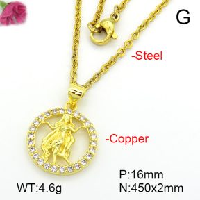 Fashion Copper Necklace  F7N401617vbll-L035